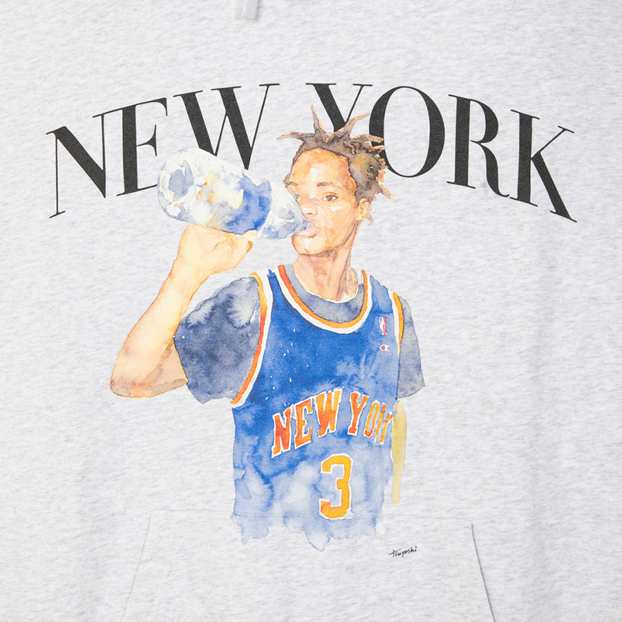 APPLEBUM NEW YORK HOODIE フーディー アッシュ フロントグラフィック詳細 TY2620401