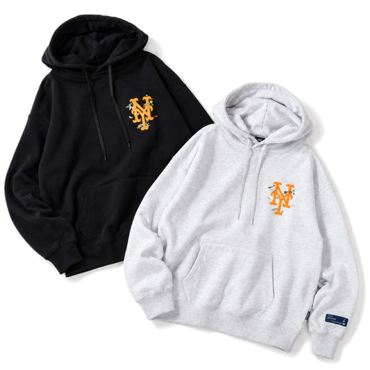 APPLEBUM NEW YORK METS LEAF LOGO HOODIE パーカー アッシュ ブラック 2カラー ML2620401M