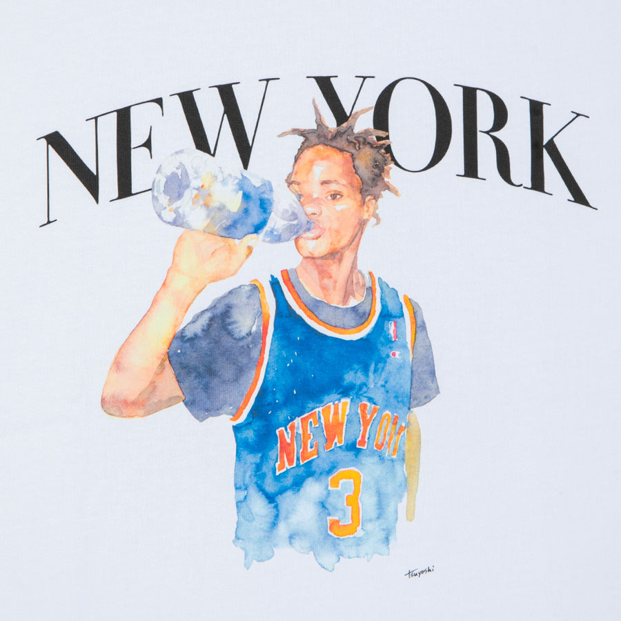 APPLEBUM NEW YORK T-SHIRT Tシャツ ホワイト フロントグラフィックアート詳細 TY2621101