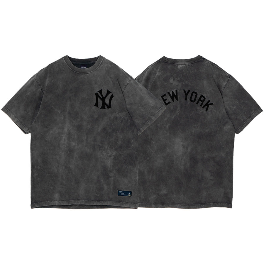 APPLEBUM NY YANKEES DAMAGE T-SHIRT ヴィンテージブラック 表裏 ML2621103Y