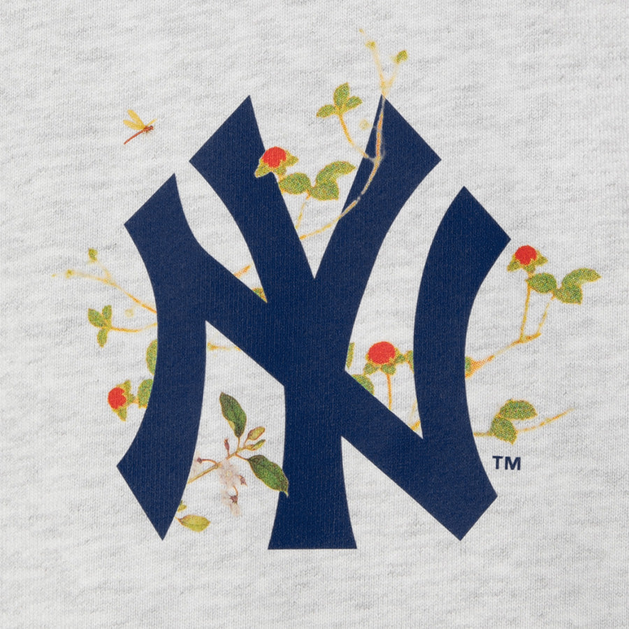 APPLEBUM NY YANKEES LEAF LOGO HOODIE パーカー アッシュ 左胸ロゴプリント詳細 ML2620401Y