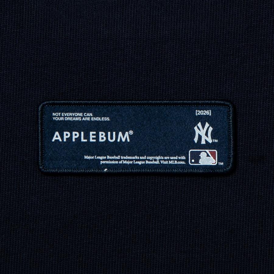 APPLEBUM NY YANKEES LEAF LOGO T-SHIRT ネイビー 左裾ロゴワッペン詳細 ML2621101M