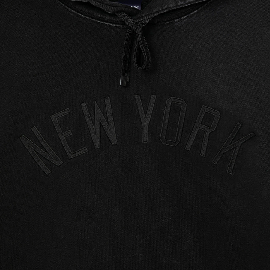 APPLEBUM（アップルバム）NY YANKEES VINTAGE HOODIE ブラック NEW YORK刺繍ロゴ ML2620403Y