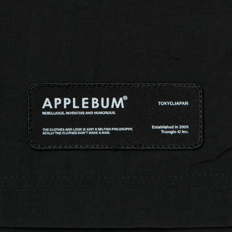 APPLEBUM（アップルバム）Nylon Shorts ブラック 左裾ブランドロゴネーム HS2610801