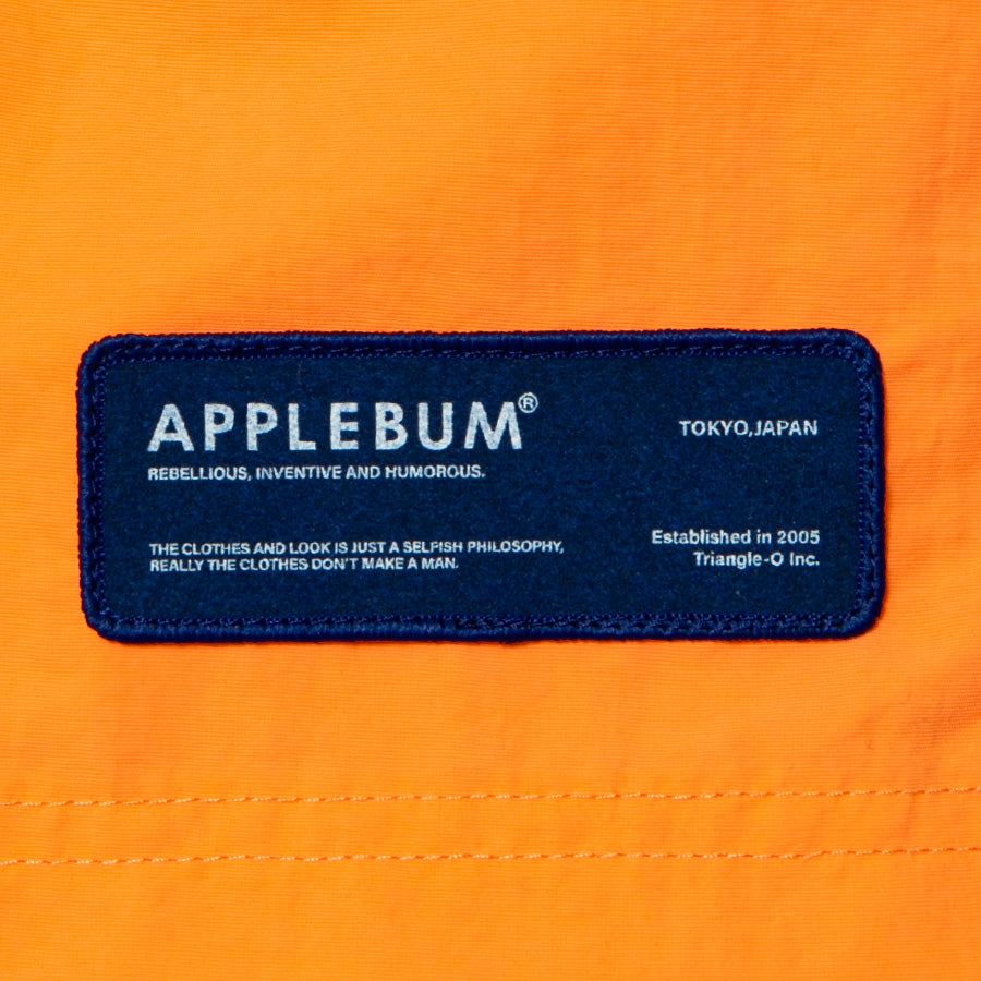 APPLEBUM（アップルバム）Nylon Shorts オレンジ 左裾ブランドロゴネーム HS2610801
