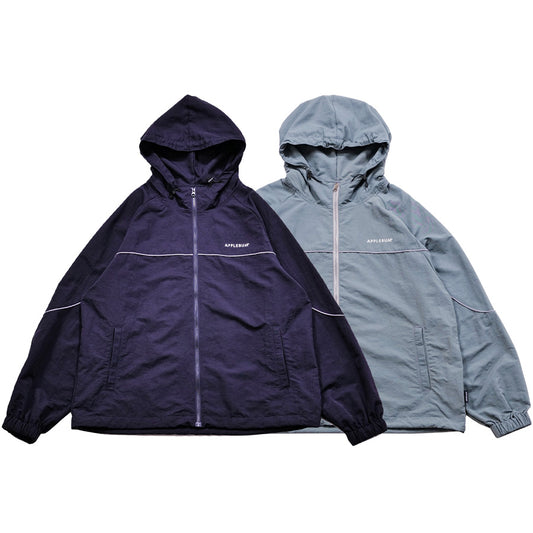 APPLEBUM ( アップルバム ) Nylon Track Jacket ナイロン トラックジャケット ネイビー グレー セットアップ対応 メンズ 2520620