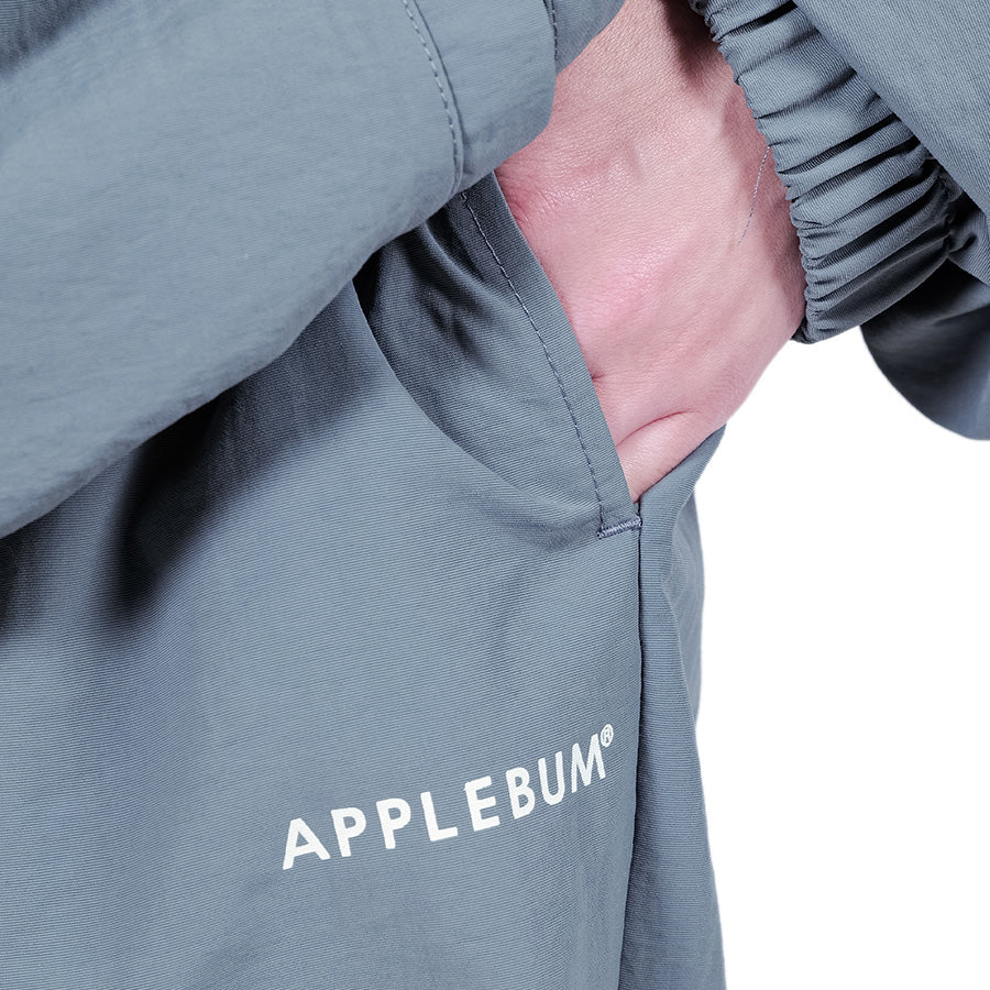APPLEBUM トラックパンツ ポケット ディテール グレー