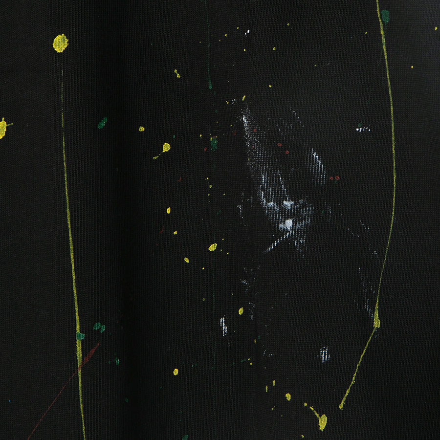 APPLEBUM PAINT CUT OFF L/S T-SHIRT ロングスリーブ Tシャツ ブラック ハンドペイント柄詳細 2621104