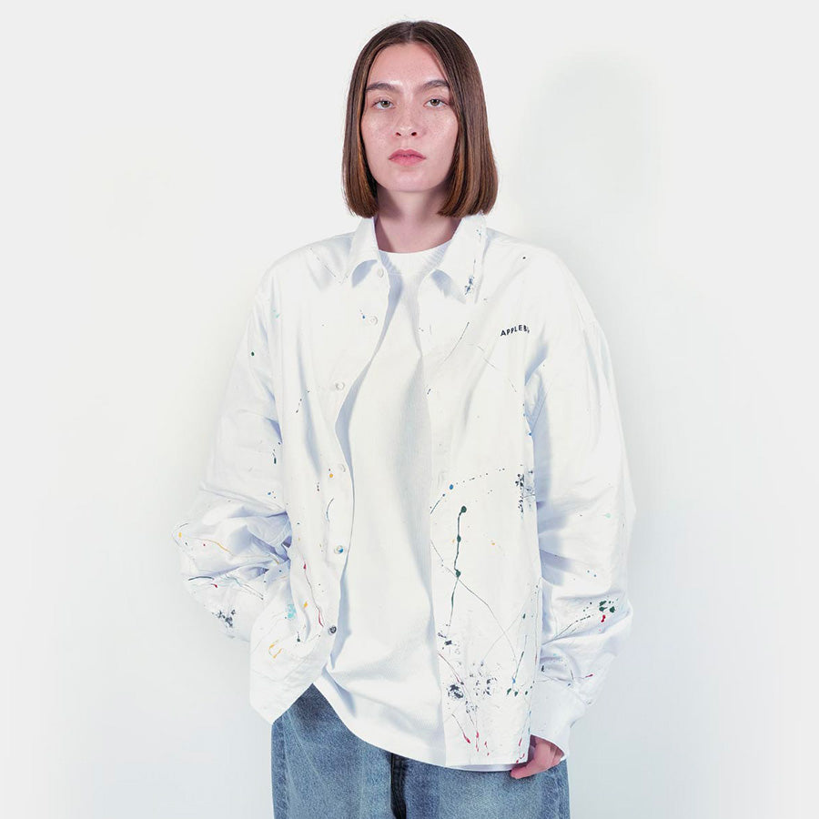 APPLEBUM Paint Oversize Shirt 着用イメージ 正面
