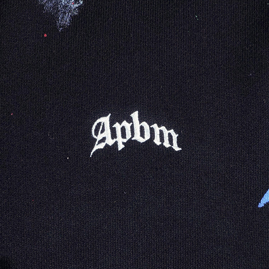 APPLEBUM 刺繍ロゴ ディテール ペイントパーカー