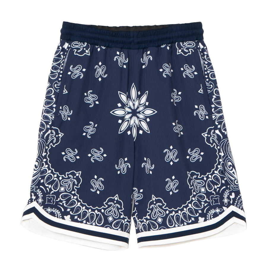 APPLEBUM Paisley Hoopers Shorts ネイビー 正面