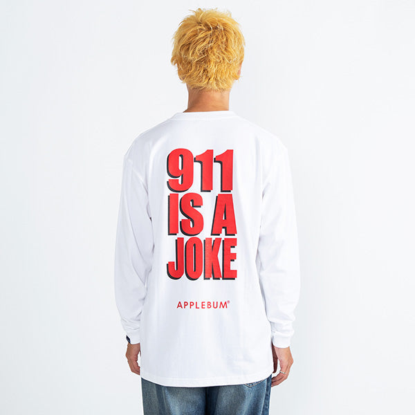 APPLEBUM × PUBLIC ENEMY 911 Is Joke L/S T-Shirt