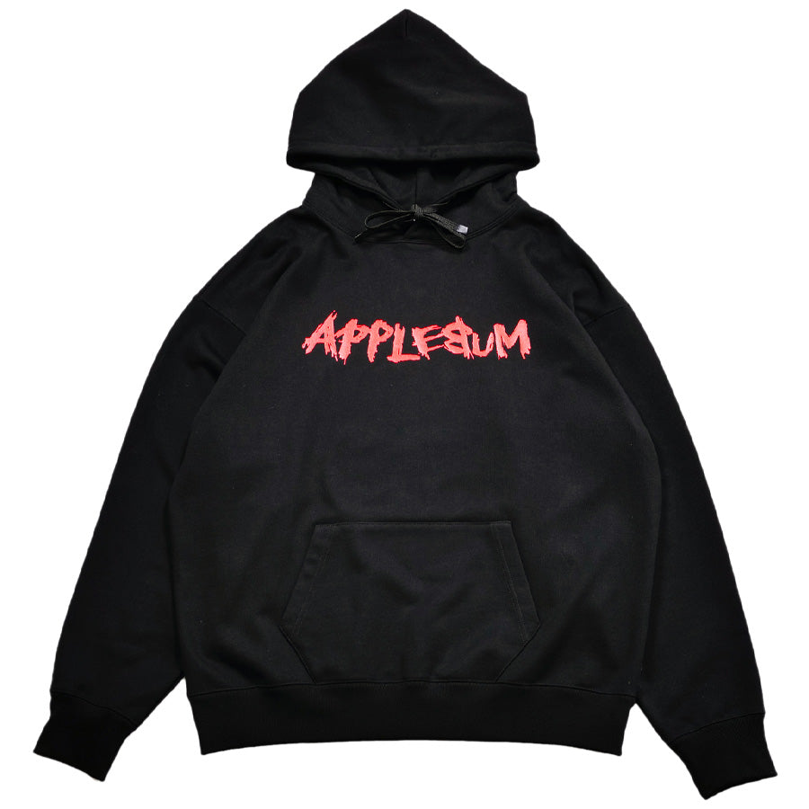 APPLEBUM PEACE TO THE HARDCORE パーカー ブラック 正面