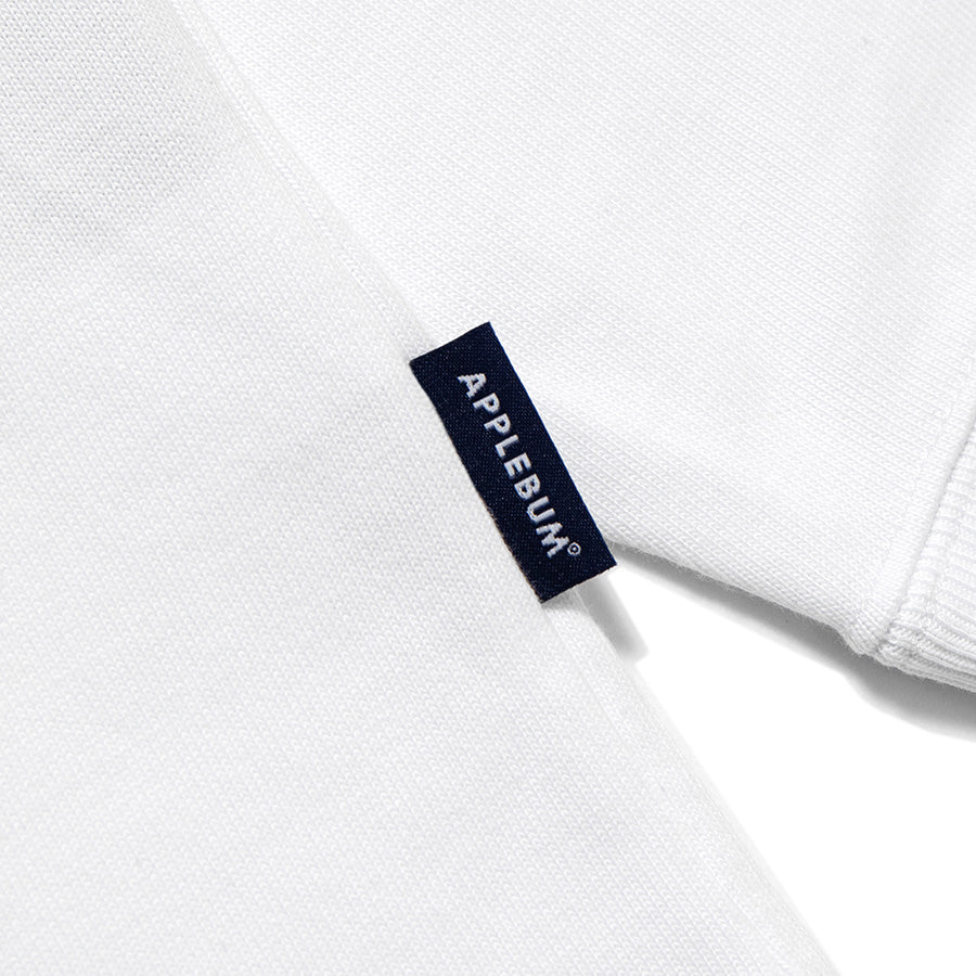 APPLEBUM ブランドロゴタブ ディテール ホワイト