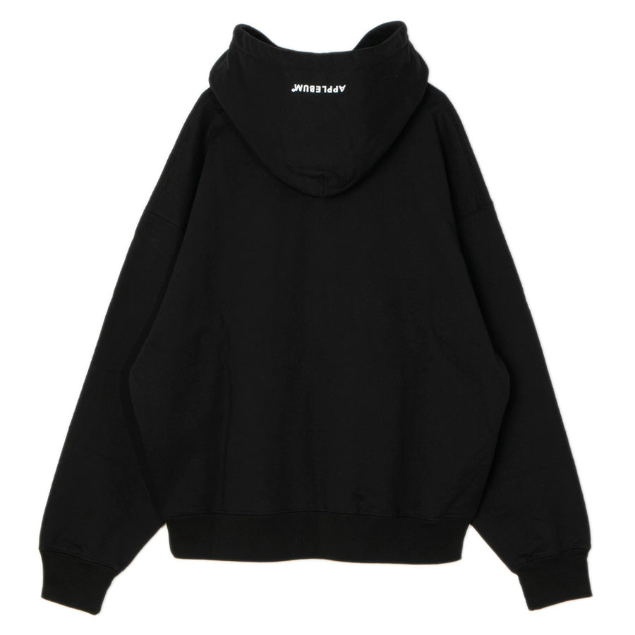 APPLEBUM PHILADELPHIA HOODIE フーディー ブラック 平置き背面 TY2620402