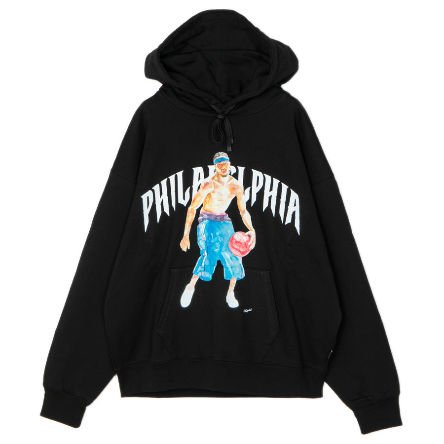 APPLEBUM PHILADELPHIA HOODIE フーディー ブラック 平置き正面 TY2620402