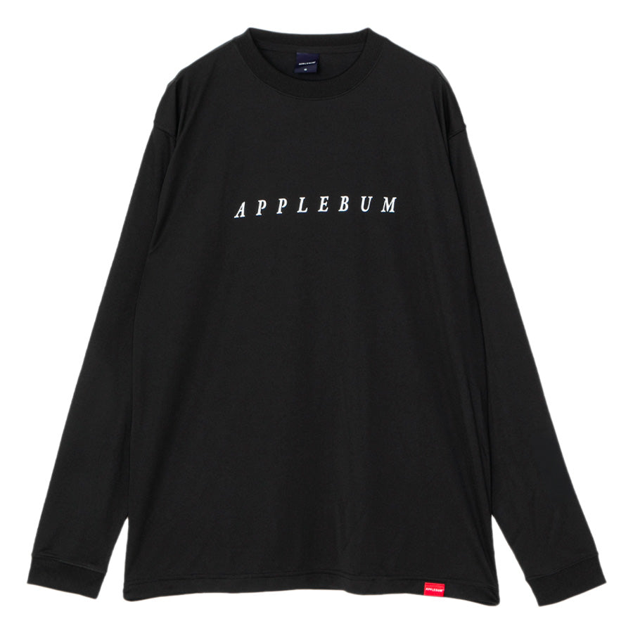 APPLEBUM PHILOSOPHY DRY L/S T-SHIRT 長袖Tシャツ ブラック 平置き正面 EA2621113