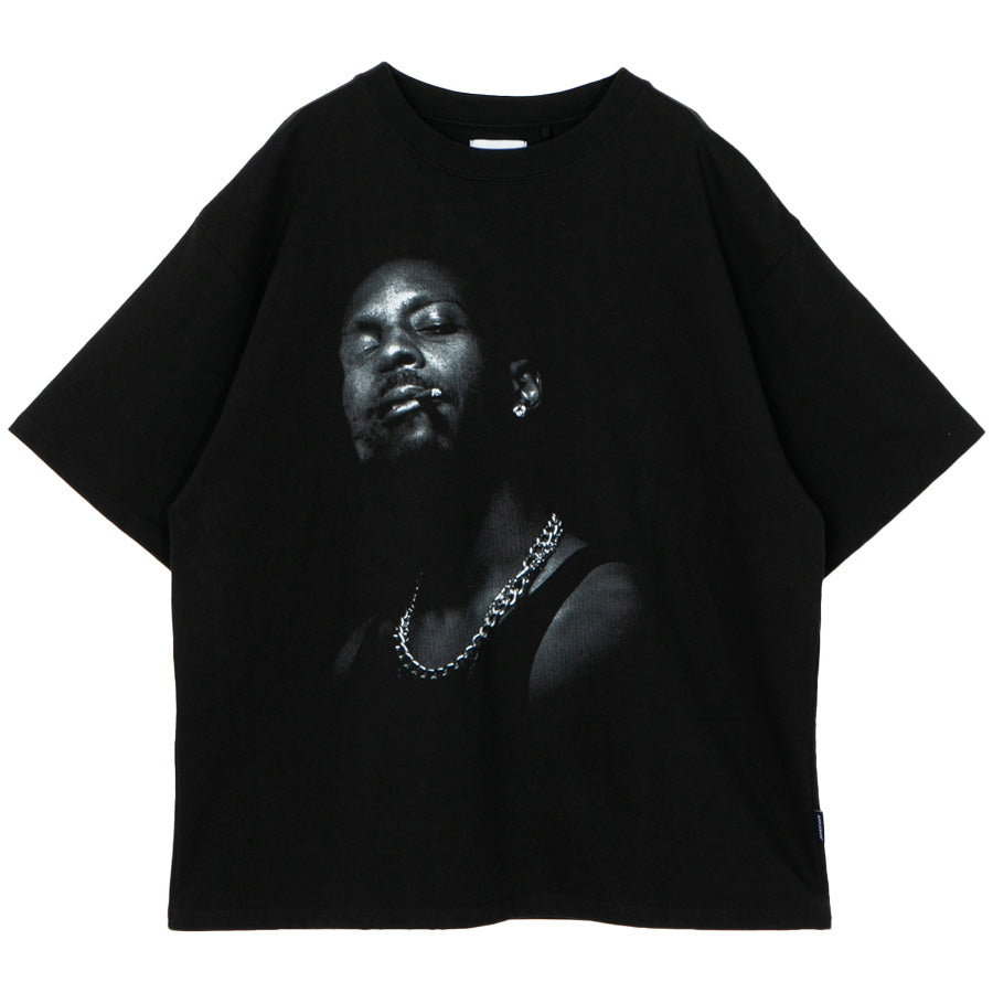 APPLEBUM（アップルバム）PHOTO T-SHIRT Tシャツ ブラック 平置き正面 DX2621103