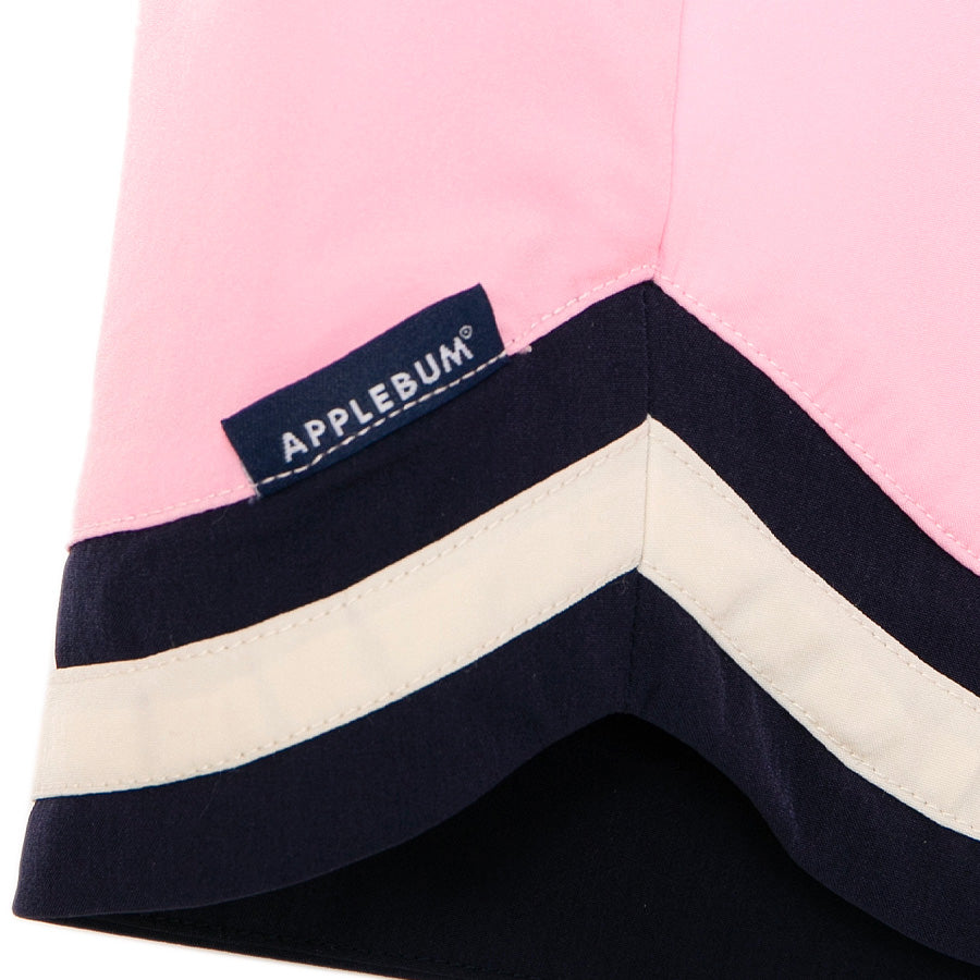 APPLEBUM Authentic Hoopers Shorts ピンク ピスネームディテール