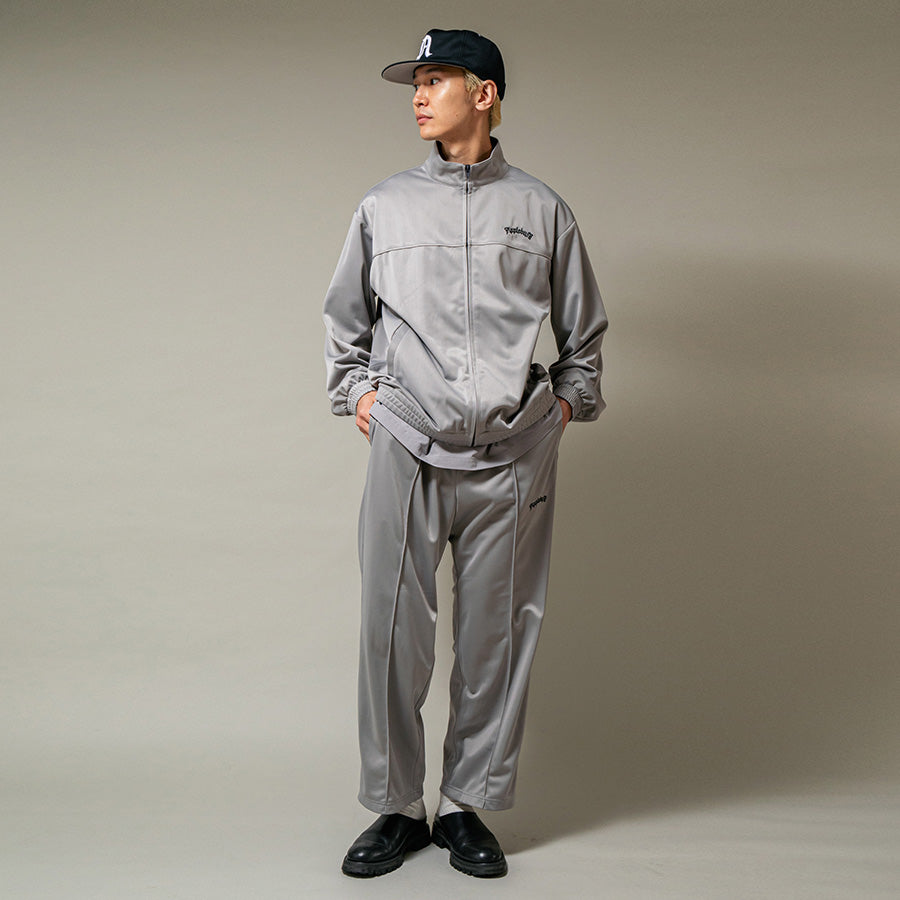 APPLEBUM トラックジャケット グレー 着用 全身