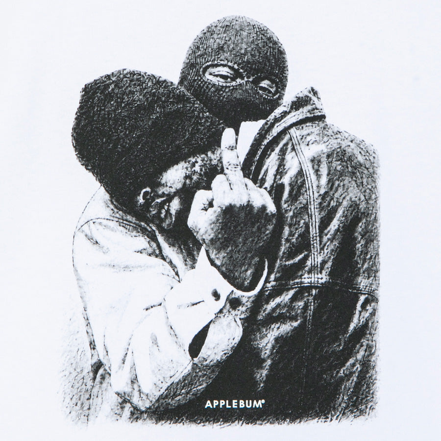 APPLEBUM（アップルバム）P.L.O. STYLE T-SHIRT ホワイト フロントプリント詳細 HS2611102