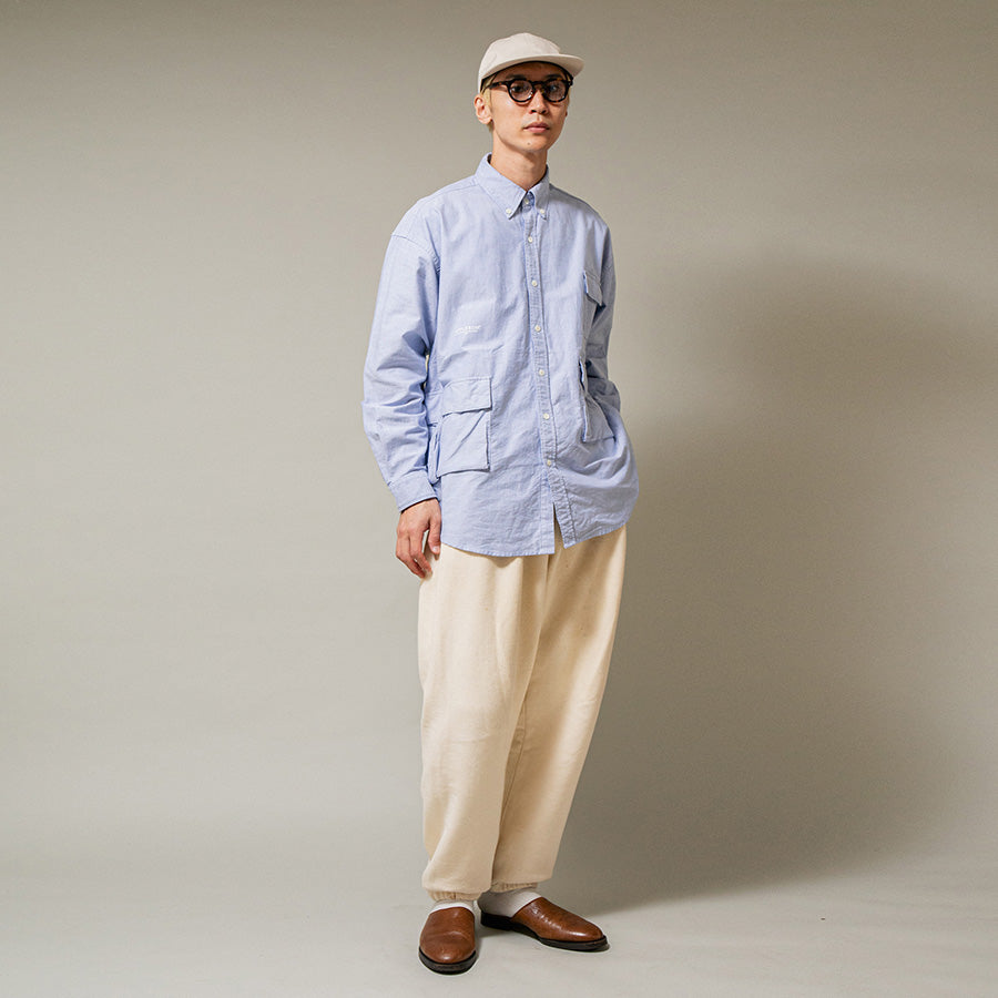APPLEBUM オックスフォード ボタンダウンシャツ 着用イメージ