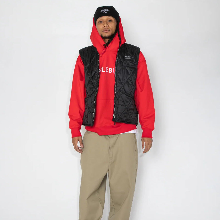 APPLEBUM QUILTING VEST キルティング ベスト ブラック モデル着用 2620609
