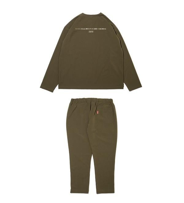 APPLEBUM セットアップ オリーブ 背面