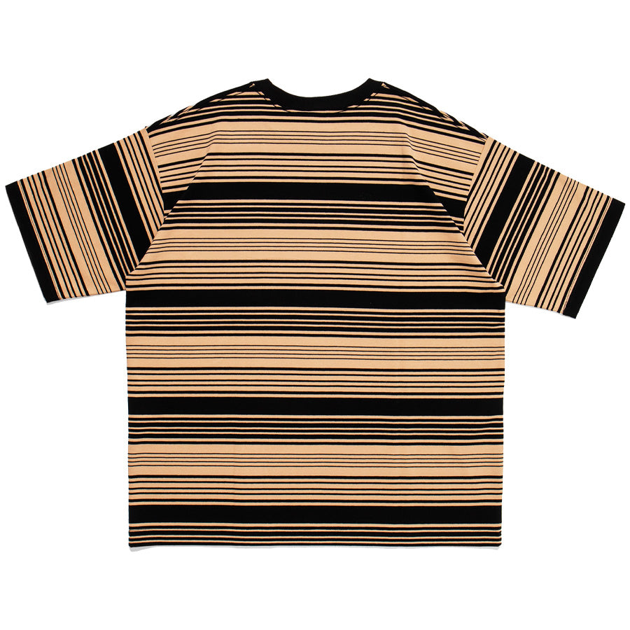 APPLEBUM ボーダーポケットTシャツ ベージュ 背面