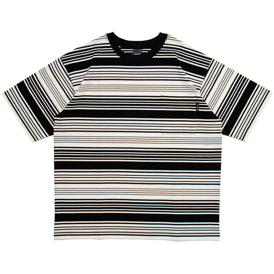 APPLEBUM Rhythm Border Pocket T-shirt ホワイト 正面