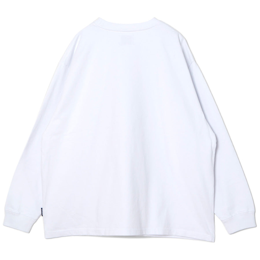 APPLEBUM Rude Boy ロングスリーブTシャツ ホワイト 背面