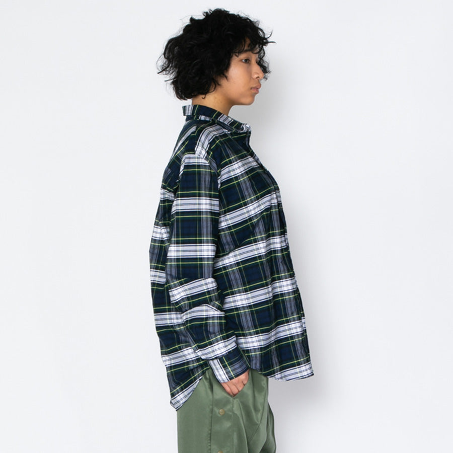 APPLEBUM チェックシャツ モデル着用 右側面