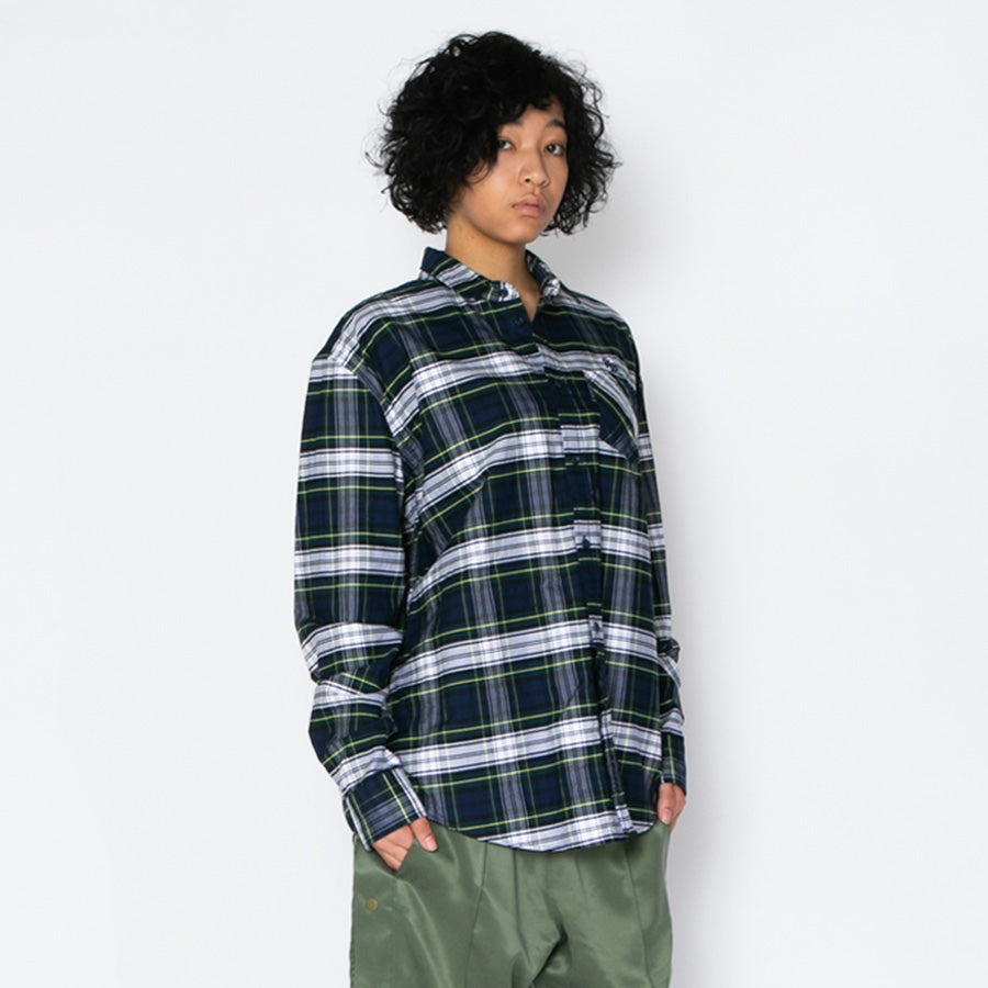 APPLEBUM チェックシャツ モデル着用 斜め