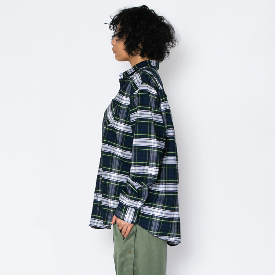 APPLEBUM チェックシャツ モデル着用 側面