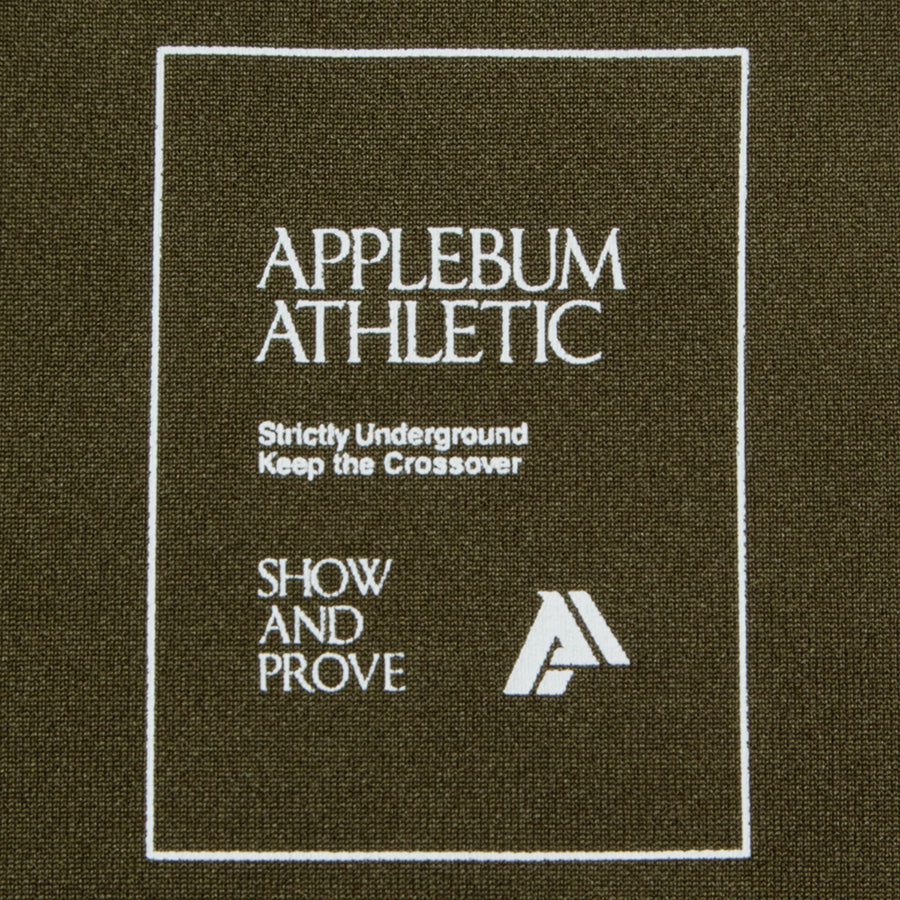 APPLEBUM Show and Prove 裾ロゴ オリーブ