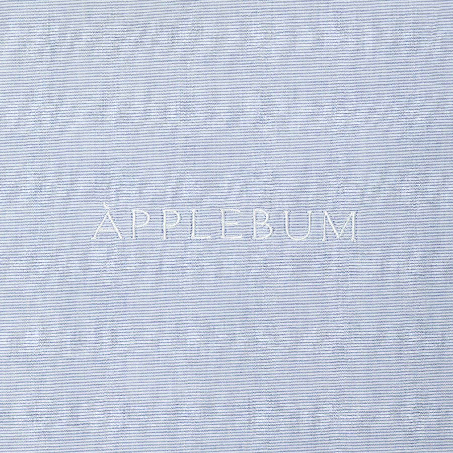 APPLEBUM Smooth Typewriter S/S Shirt ブルー 胸ロゴ刺繍