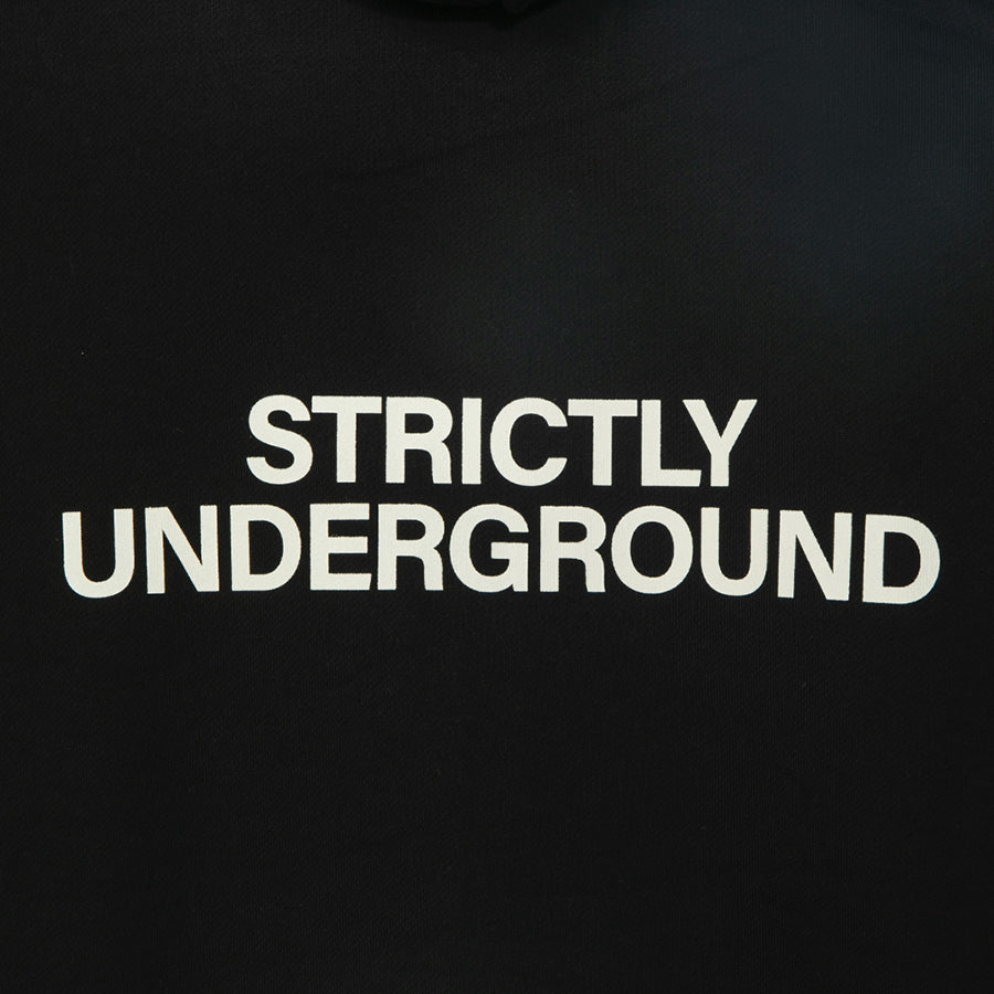 APPLEBUM SPEAKER EMBLEM ZIP HOODIE ジップパーカー ブラック STRICTLY UNDERGROUND バックプリント 2620416
