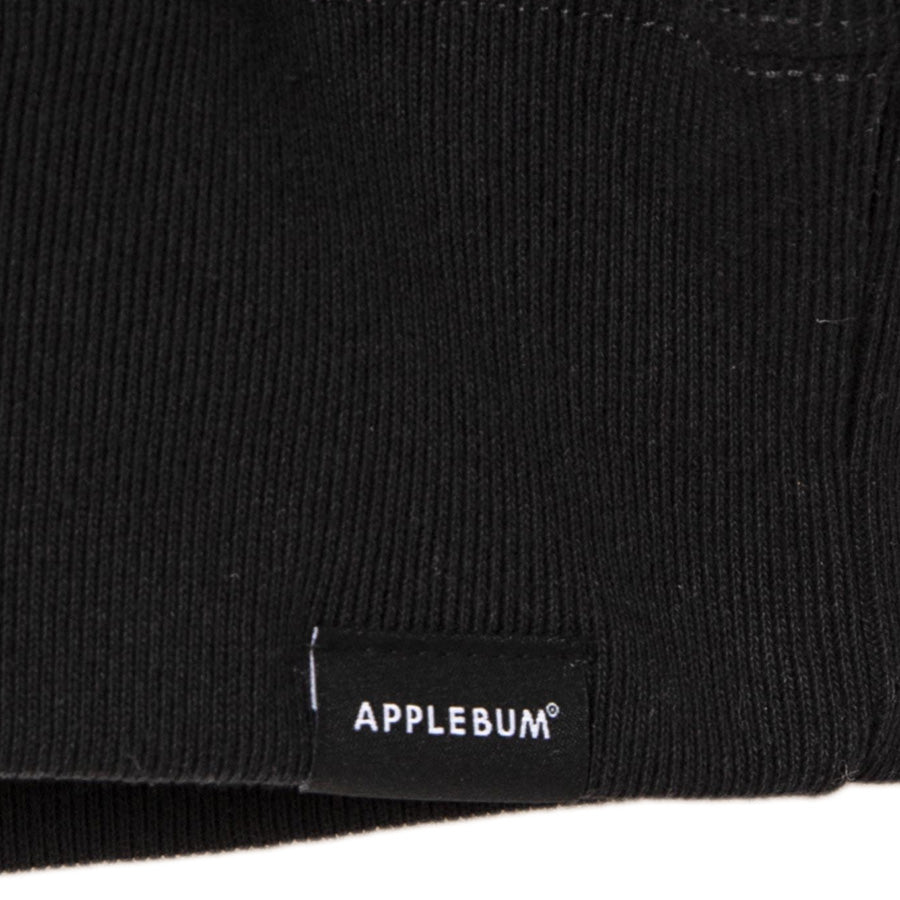 APPLEBUM スウェットパーカー タグ ディテール ブラック