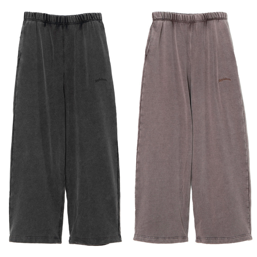 APPLEBUM スウェットパンツ ブラック ブラウン 2カラー比較