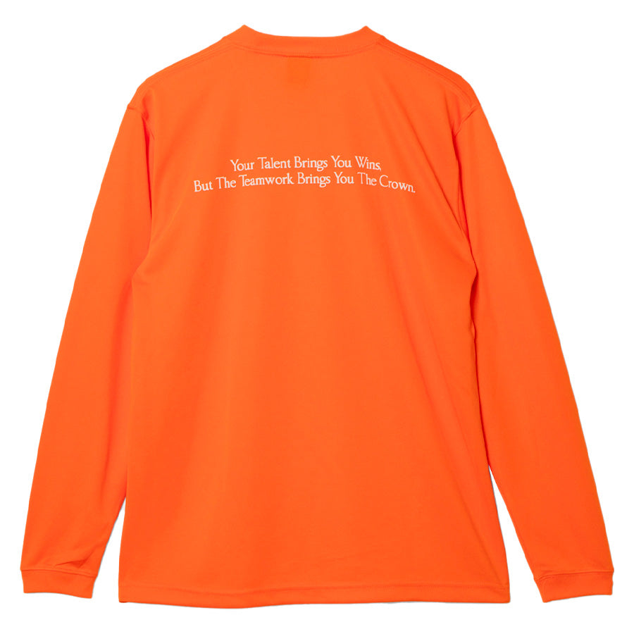 APPLEBUM バックプリント ドライTシャツ オレンジ 背面