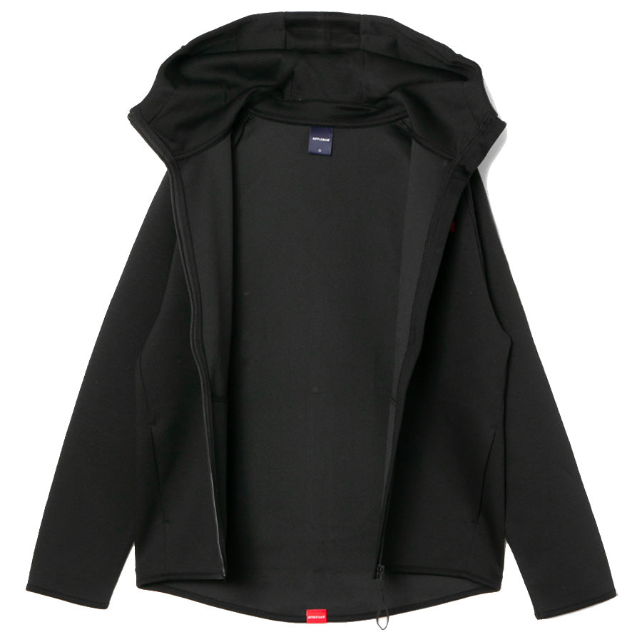 APPLEBUM ジップアップパーカー フロントオープン ブラック