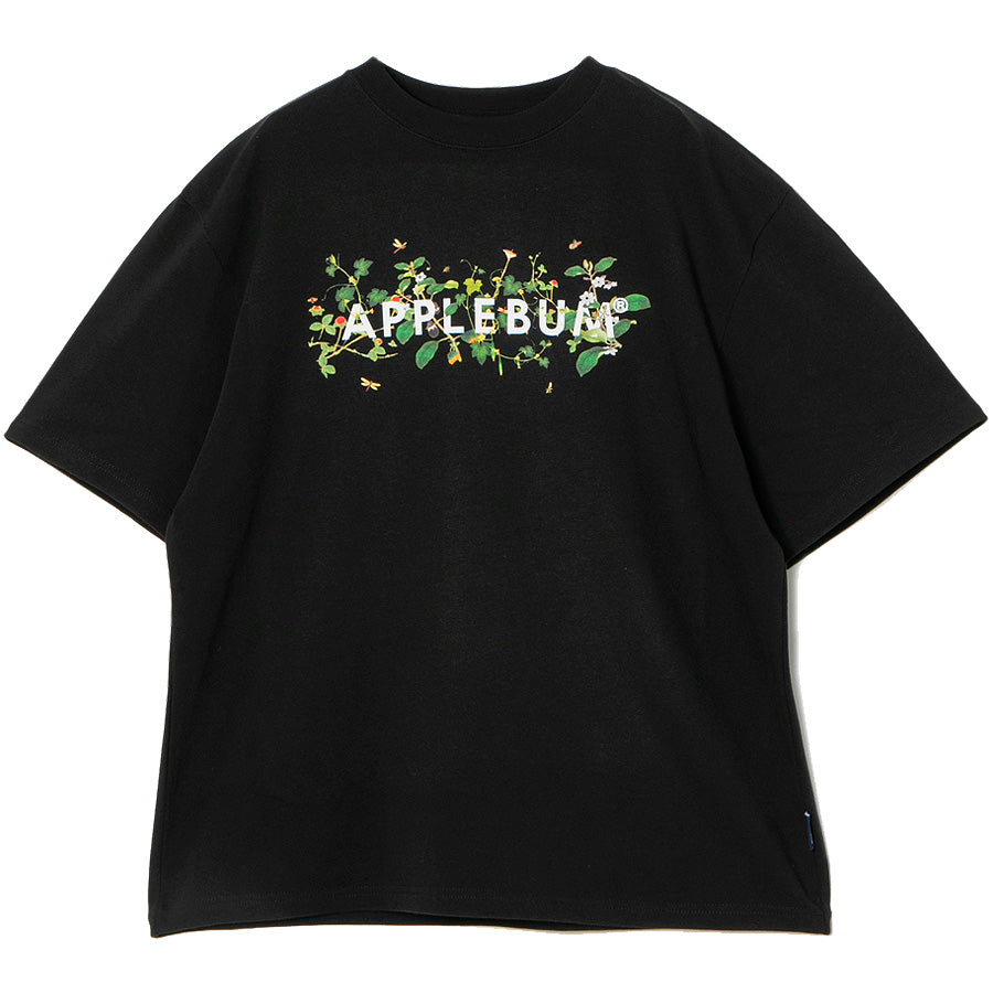 APPLEBUM Tシャツ ブラック ロゴプリント 正面