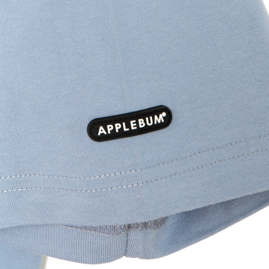 APPLEBUM Tシャツ 袖ロゴパッチ ブルー