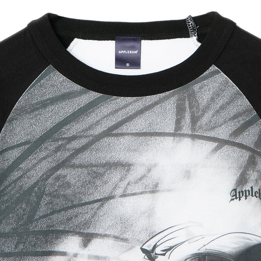 APPLEBUM ラグランTシャツ フロント上部 グラフィック