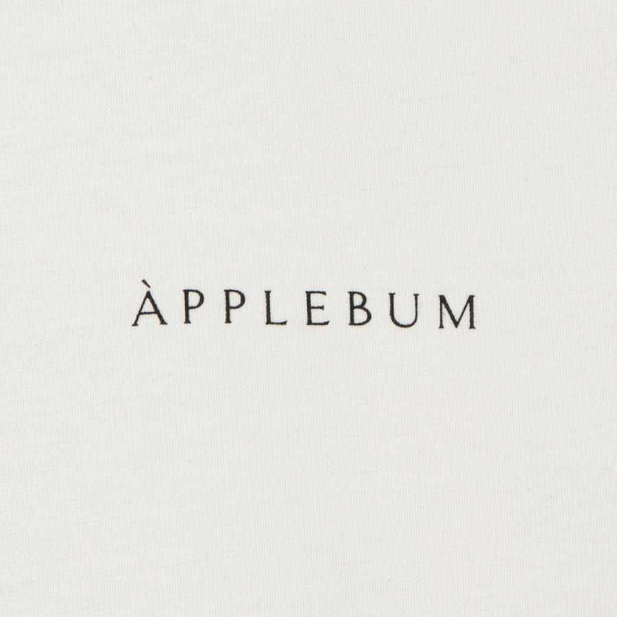 APPLEBUM THE SCIENCE OF THE BREAKS L/S T-SHIRT ナチュラル 左胸ロゴ詳細 EA2621110