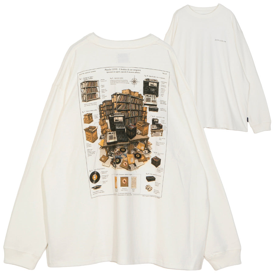 APPLEBUM THE SCIENCE OF THE BREAKS L/S T-SHIRT ナチュラル 表裏 EA2621110