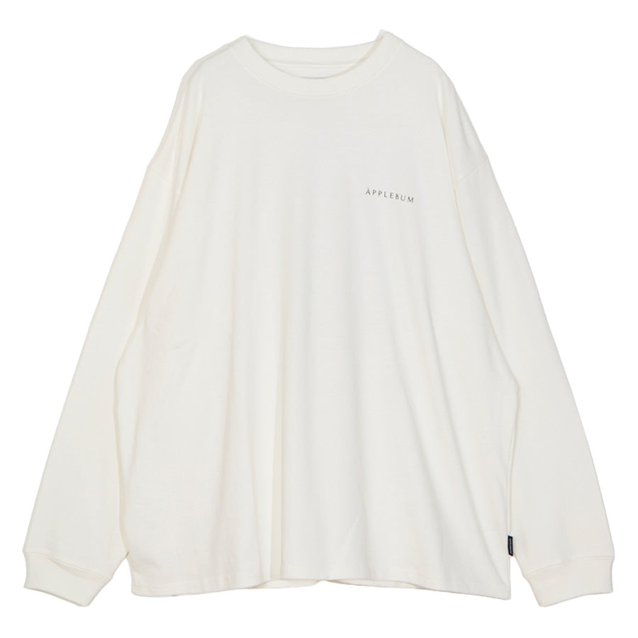 APPLEBUM THE SCIENCE OF THE BREAKS L/S T-SHIRT ナチュラル 正面 平置き EA2621110