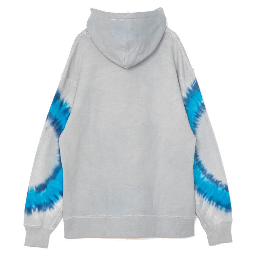 APPLEBUM TIEDYE HOODIE パーカー グレー 背面 平置き 2620412