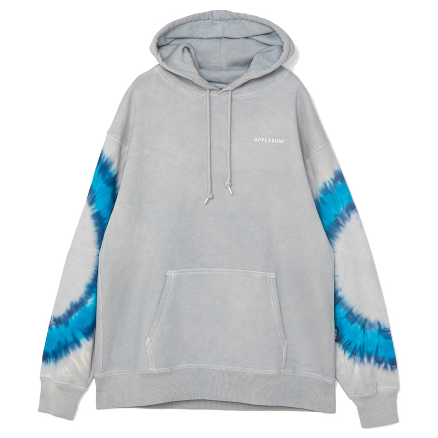 APPLEBUM TIEDYE HOODIE パーカー グレー 正面 平置き 2620412