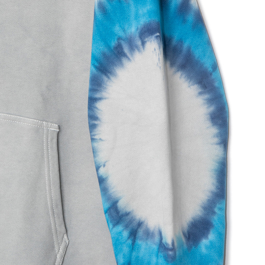 APPLEBUM TIEDYE HOODIE パーカー グレー 袖 タイダイ ハンドダイ加工詳細 2620412